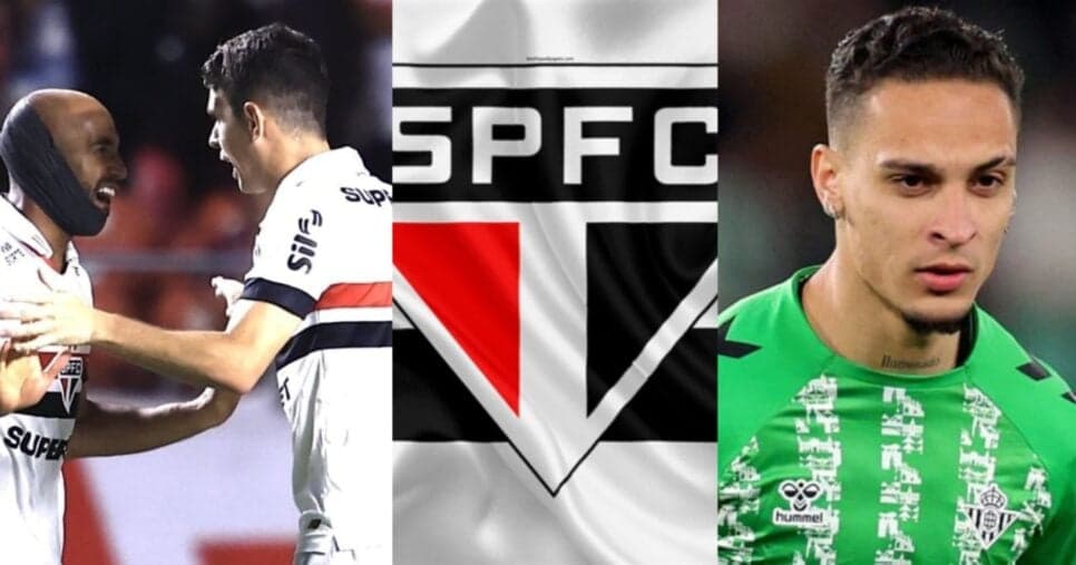 Pra fazer trio com Lucas e Oscar: Antony tem retorno armado no São Paulo e Zubeldía comemora