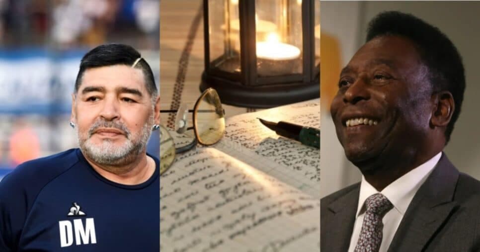 "Interminável": Carta psicografada de Maradona faz revelação sobre Pelé no Umbral