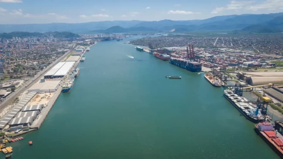 Porto de Santos (Foto: Santos Port Authority/Divulgação)