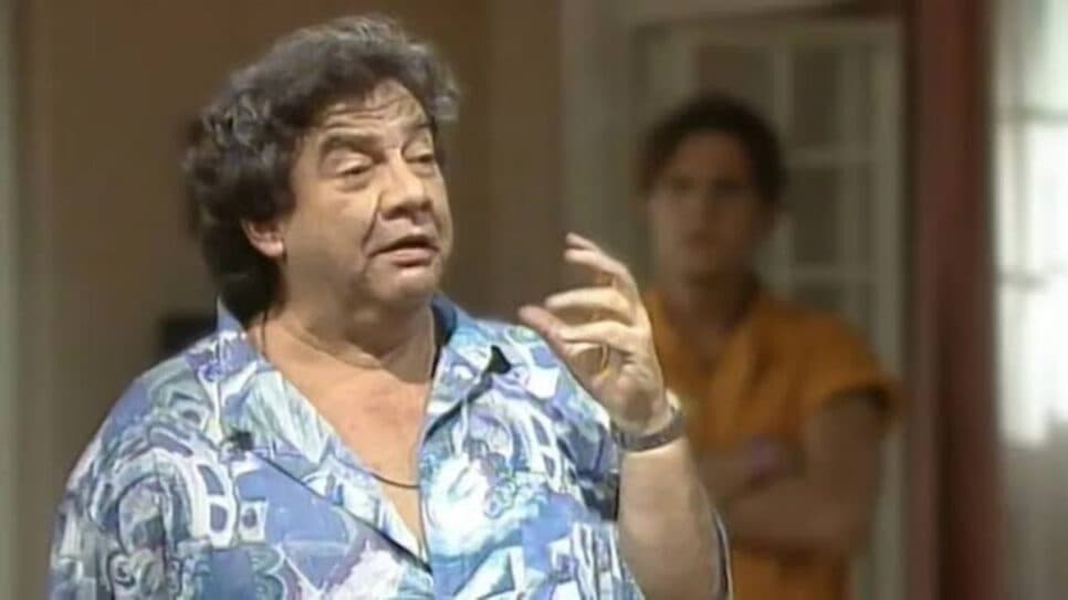 Geraldão na pensão de dona Cininha (Foto: Reprodução)