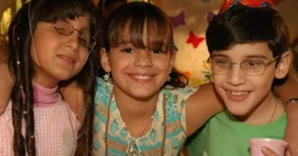 Duda, Bruna Marquezine e Gabriel em América, da Globo (Foto: Reprodução)