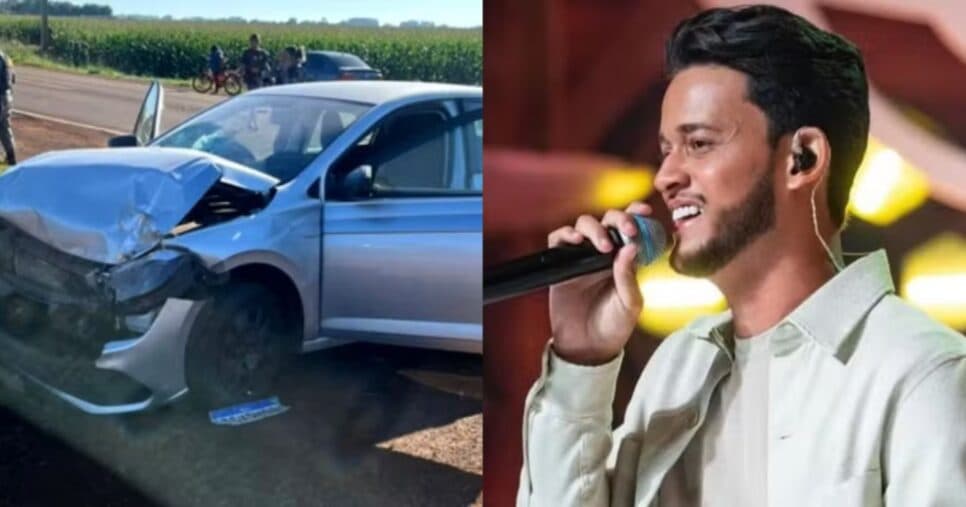 URGENTE: Cantor sertanejo sofre traumatismo craniano após grave acidente de carro