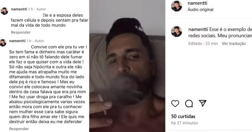 Jovem expõe pai nas redes sociais (Foto: Reprodução/Montagem TV Foco) Jovem expõe pai nas redes sociais (Foto: Reprodução/Montagem TV Foco)