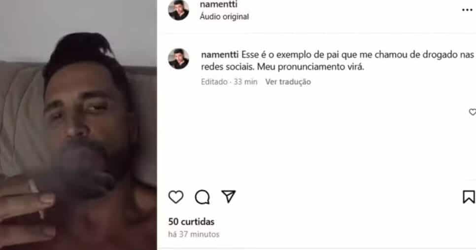 Filho de Latino rebate acusações do pai - Foto: Montagem Filho de Latino rebate acusações do pai - Foto: Montagem
