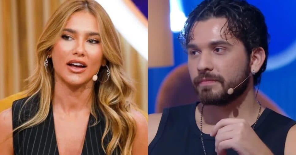 Gustavo Mioto não se contém no SBT e parte para beijar braço direito de Virgínia Fonseca: "Tesão"