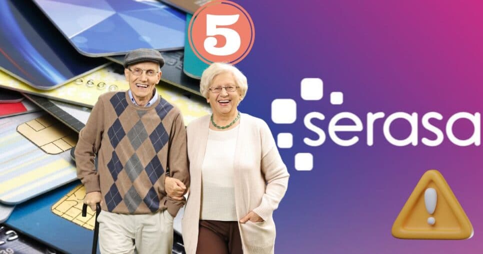 Anúncio do Serasa traz idosos 60+ livres das dívidas com o cartão de crédito em 5 passos