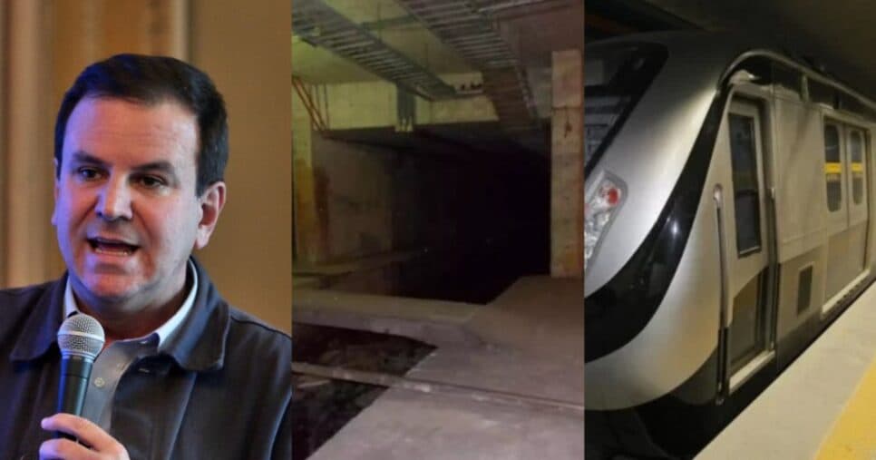 Eduardo Paes ciente e caindo aos pedaços: Fim devastador de 2 estações no metrô do Rio de Janeiro