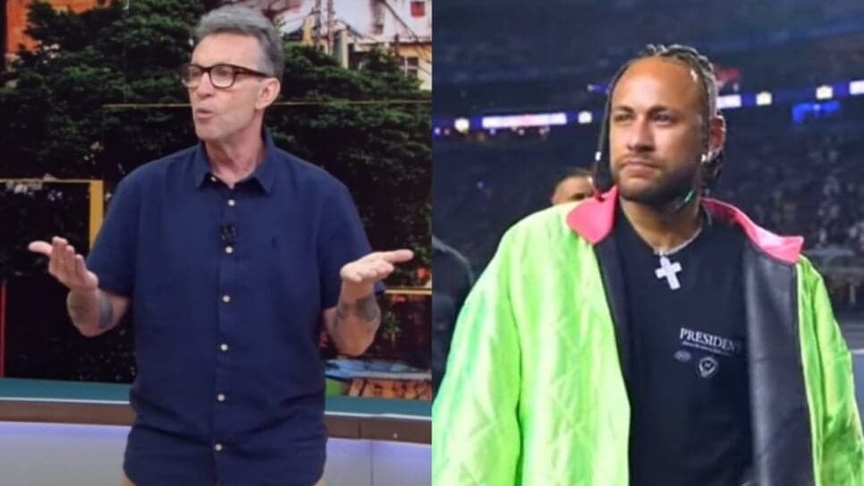 Neto critica atitudes de Neymar (Foto: Reprodução/ Band/ Internet/ Montagem)