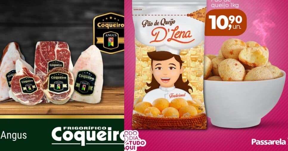 Linhas de alimentos do Grupo Passarela (Foto Reprodução/Facebook)