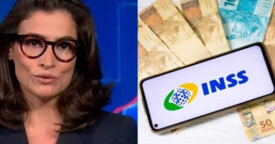 "Direto na conta": Renata Vasconcellos paralisa JN com devolução imediata exigida do INSS aos 60+