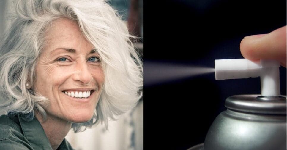 Adeus, tinta: Shampoo e spray com 1 ingrediente cobrem o cabelo branco e salvam os fios