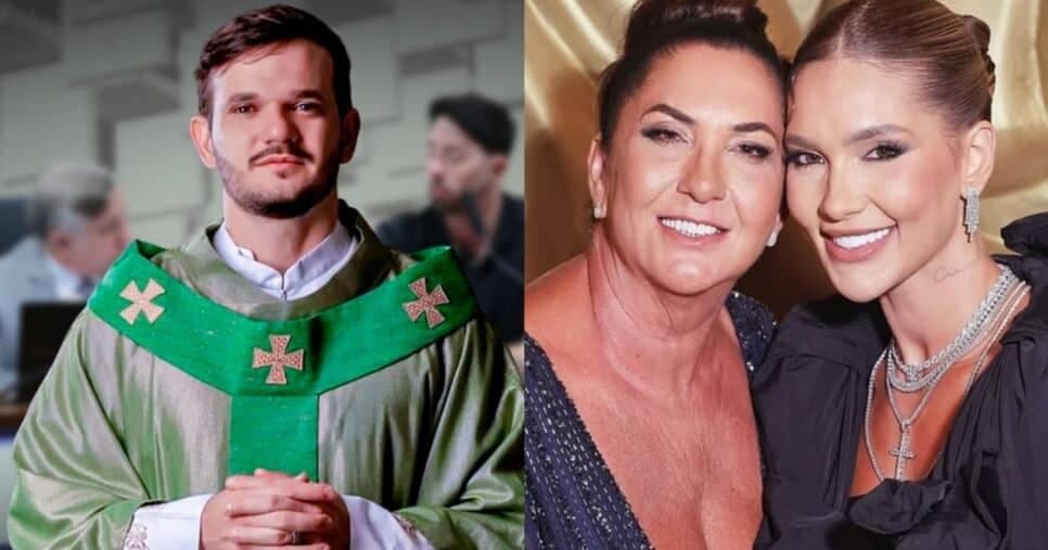 Padre reage em meio a barraco da mãe de Virgínia e resposta surpreende: “Sua consciência”