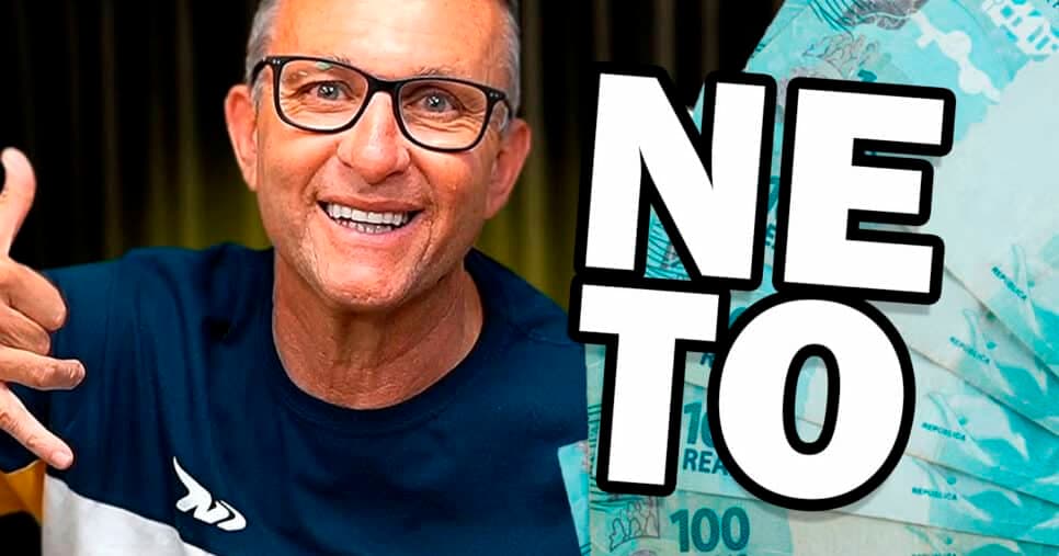 2,5M na mesa: Neto é dono de empresa gigantesca, rival da Band, que jorra fortuna ao apresentador