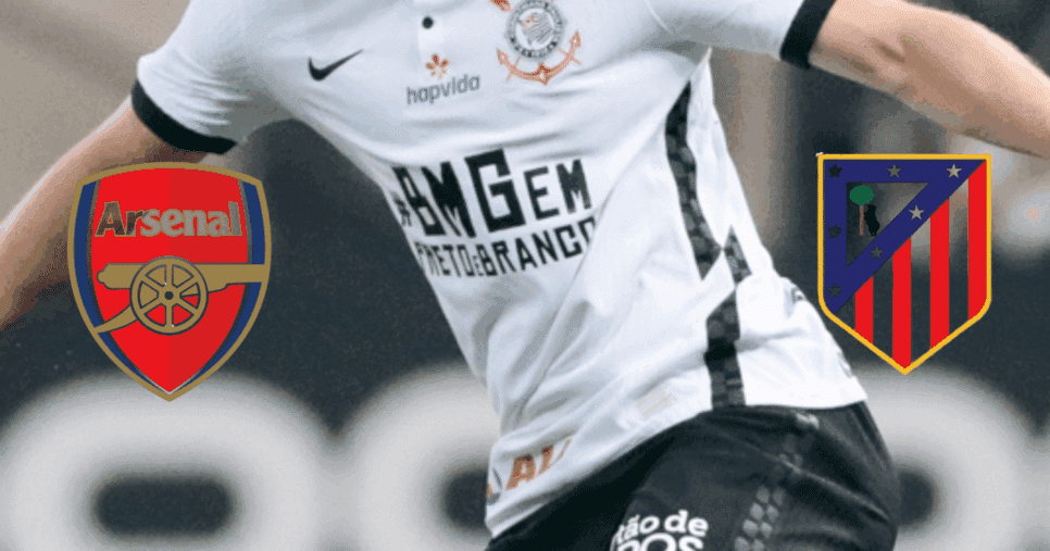 Atlético de Madrid e Arsenal entram em guerra para assinar com joia do Corinthians