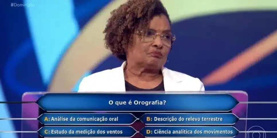 Isabel Cristina no Quem Quer Ser Um Milionário (Foto: Reprodução / Globo) 
