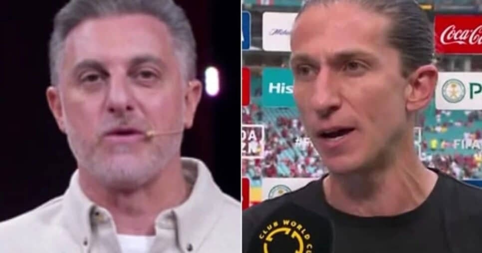 Luciano Huck manda recado a Filipe Luís, do Flamengo - Foto: Internet Luciano Huck manda recado a Filipe Luís, do Flamengo - Foto: Internet