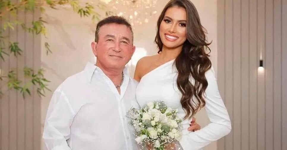 Mulher de Amado Batista choca ao expor foto de antes e depois: "Esqueci como era feia"