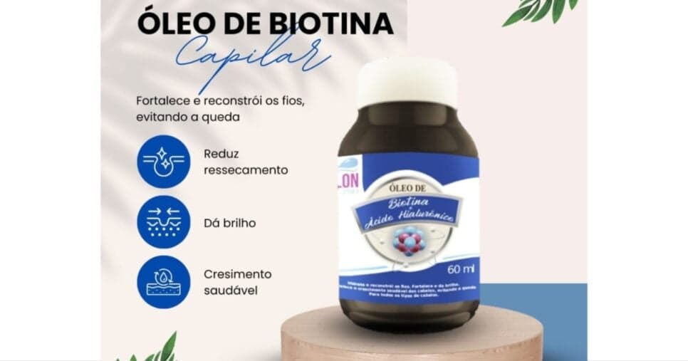 Óleo de Biotina (Foto: Reprodução/ Internet) Óleo de Biotina (Foto: Reprodução/ Internet)