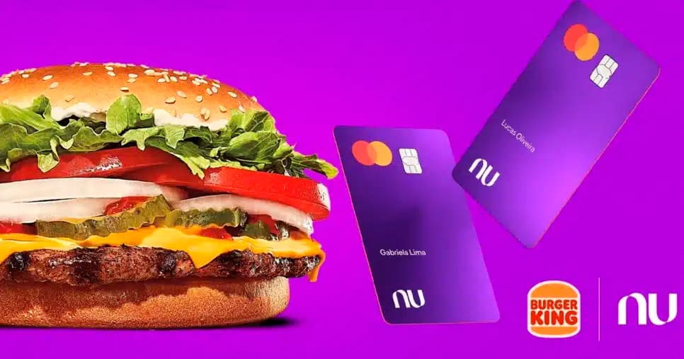 Parceria do Nubank e BK (Foto: Reprodução)