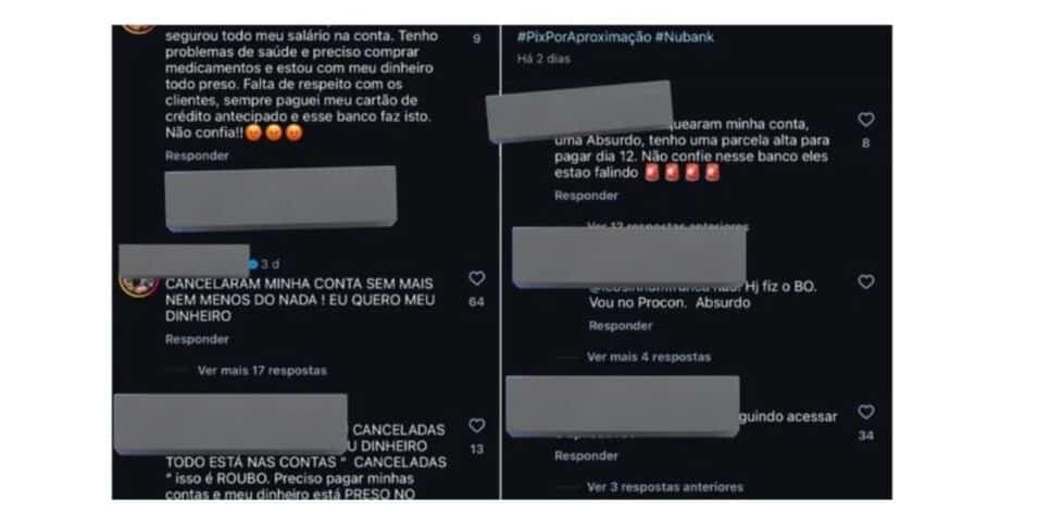 Relatos clientes Nubank (Foto: Reprodução / Instagram) 