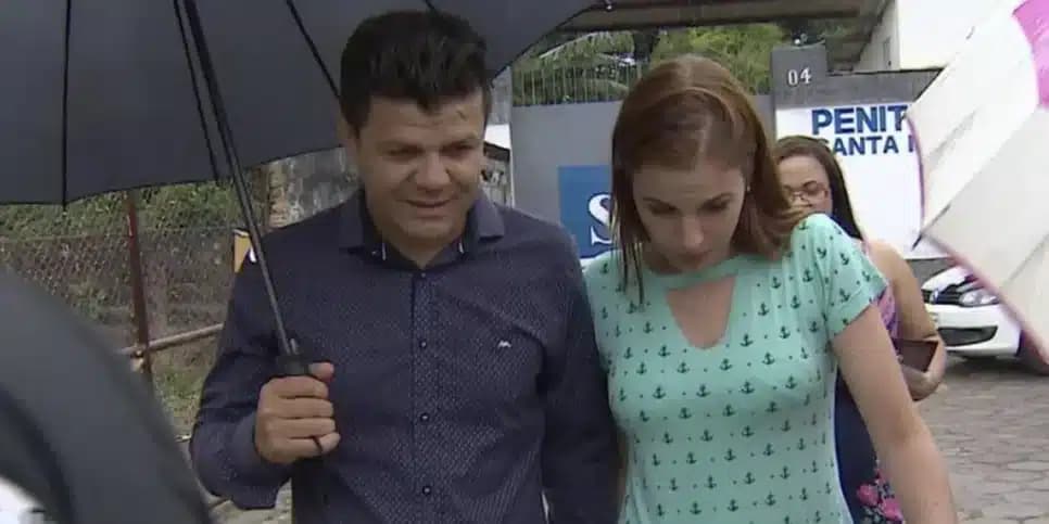 Felipe Zecchini Muniz e Suzane Von Richthofen (Foto: Reprodução/TV Vanguarda) Felipe Zecchini Muniz e Suzane Von Richthofen (Foto: Reprodução/TV Vanguarda)