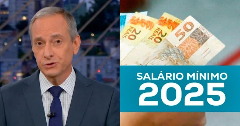 Burnier confirma na Globo salário mínimo em SP e valor é oficializado por Tarcisio de Freitas