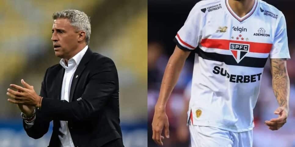 Crespo nem chegou e já está dando adeus a dupla de Lucas no São Paulo
