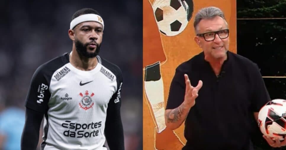 Craque Neto se revolta e detona Memphis Depay após derrota do Corinthians: "Medíocre''