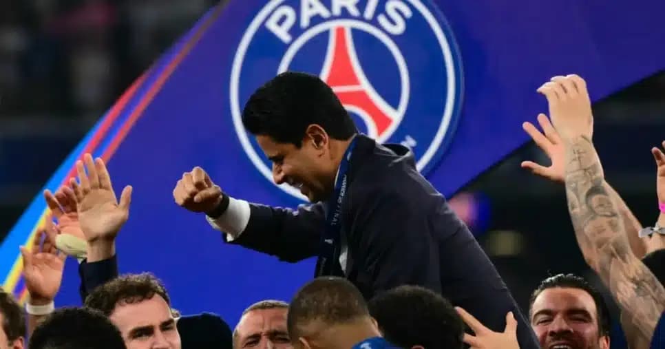 Nasser Al-Khelaifi, dono do PSG -  Foto: MARCO BERTORELLO | AFP