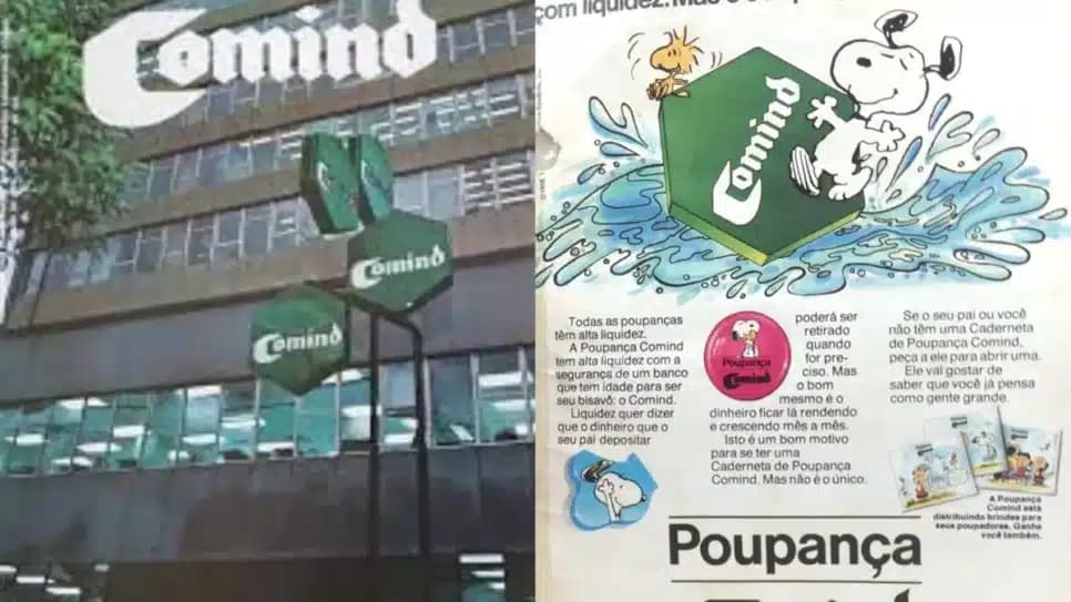 Banco Comind focado na poupança e com publicidade cara (Foto: Reprodução/ Internet/ Montagem) Banco Comind focado na poupança e com publicidade cara (Foto: Reprodução/ Internet/ Montagem)