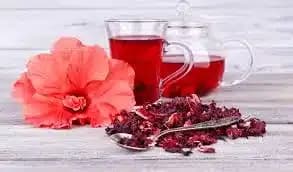 O chá de hibisco é um dos mais indicados (Foto Reprodução/Freepik)