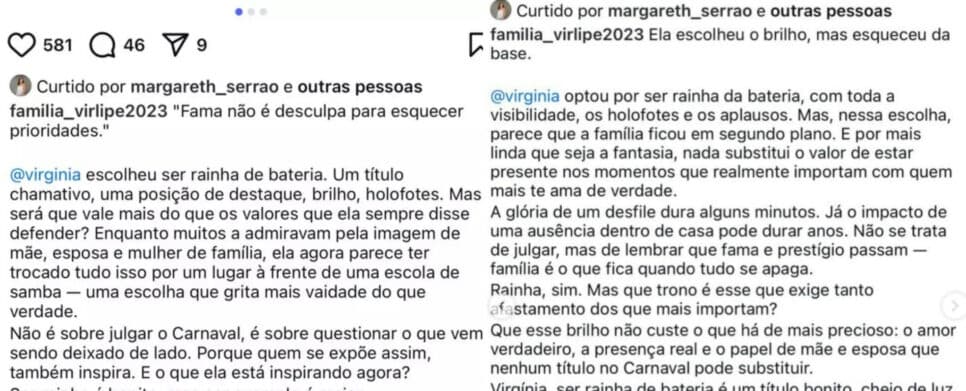 Margareth Serrão, mãe de Virginia Fonseca curte posts polêmicos na internet (Foto: Reprodução/Montagem TV Foco) Margareth Serrão, mãe de Virginia Fonseca curte posts polêmicos na internet (Foto: Reprodução/Montagem TV Foco)