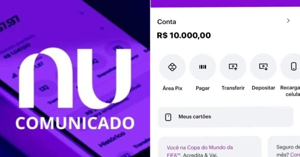 Clientes do Nubank de Recife (PE) devem ler aviso sobre saque de R$10 mil