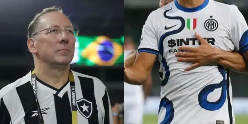 Textor crava craque de R$ 18M da Inter de Milão no Botafogo junto com mais 4 reforços