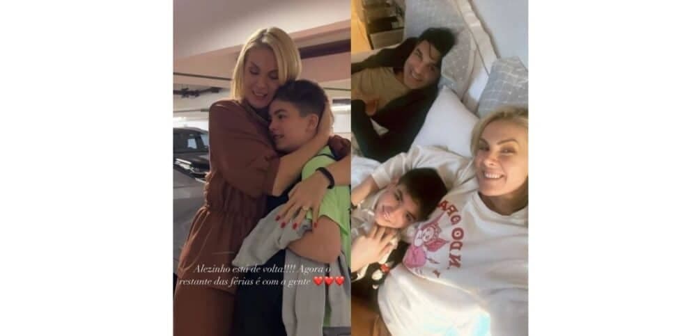 Ana Hickmann, Alexandre e Edu Guedes (Fotos: Reproduções / Instagram) 