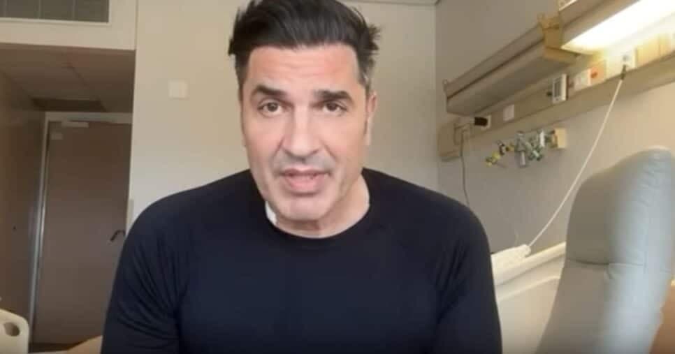 Edu Guedes surge em cama de hospital, após diagnóstico de câncer e se emociona: “Pior coisa do mundo”