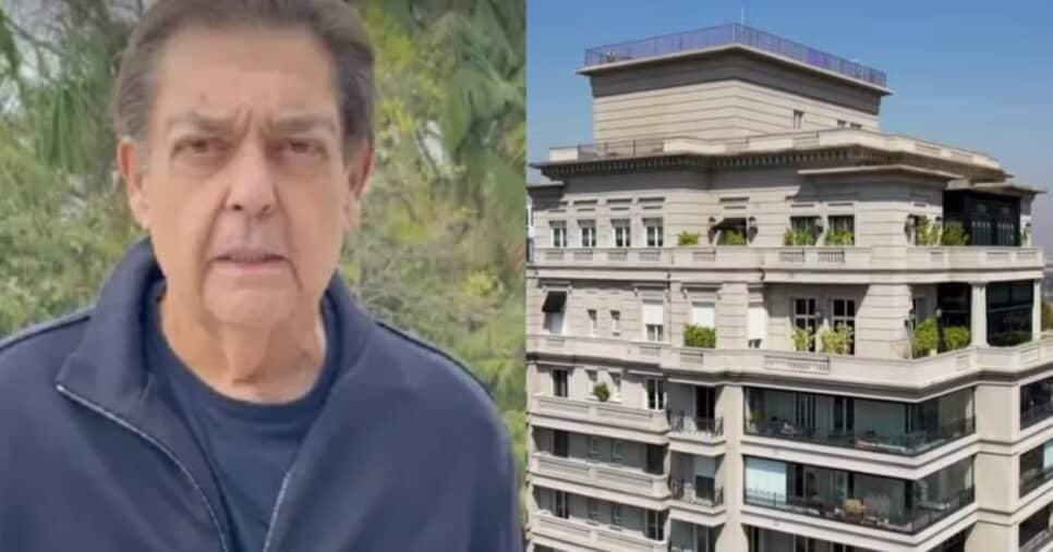 R$ 120M, 4 suítes, 20 vagas na garagem, piscina e mais: Faustão coloca à venda cobertura luxuosa em SP