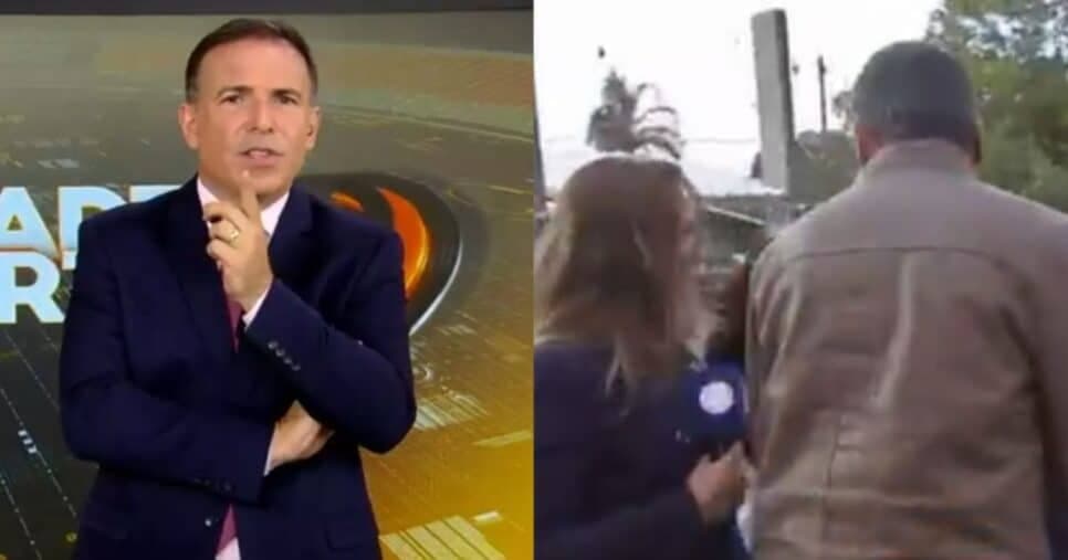 Repórter da Record é agredida ao vivo por jornalista da Band e Gottino entra no meio: "Covarde"