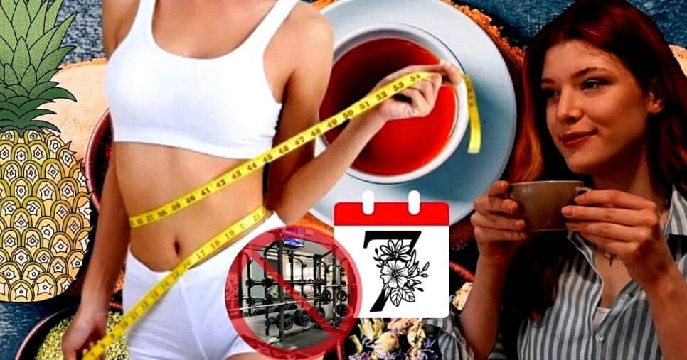 Chá emagrecedor com abacaxi seca a barriga em apenas 7 dias sem academia