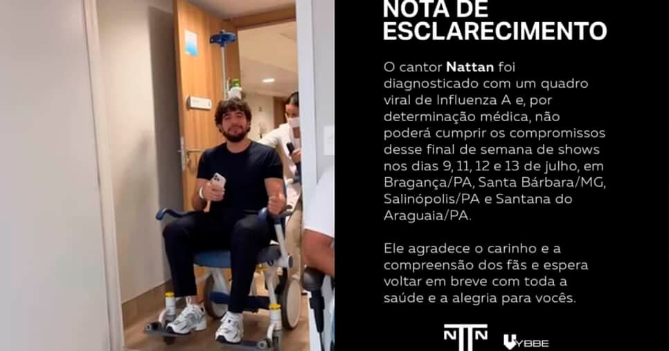 Nattan acabou parando no Hospital (Foto: Reprodução) Nattan acabou parando no Hospital (Foto: Reprodução)