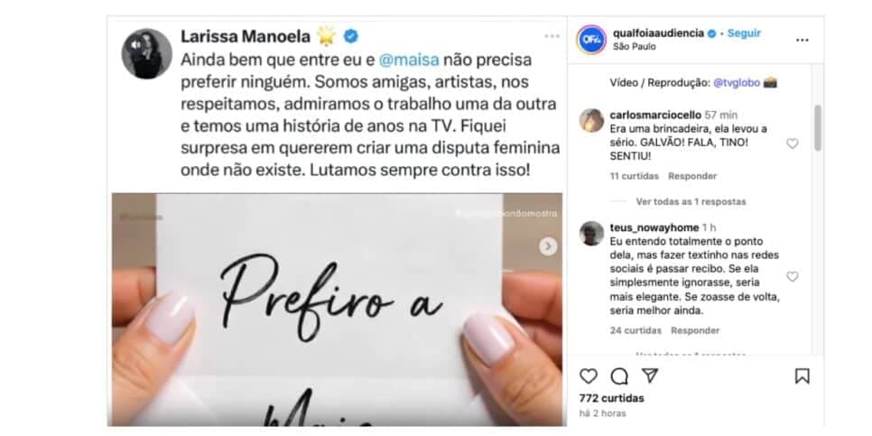 Publicação de Larissa Manoela (Foto: Reprodução / Instagram)