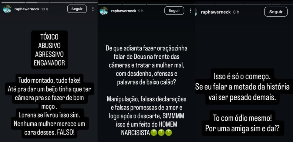 Amigo de Lorena ataca MC Daniel nas redes sociais (Foto: Reprodução/Montagem TV Foco)