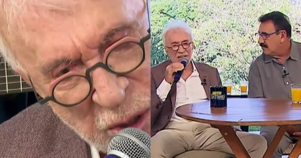 Moacyr Franco cai no choro ao vivo ao confessar situação a Ratinho: “Diz a ele”