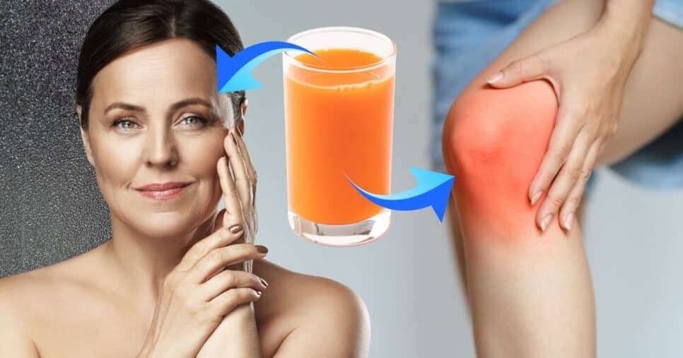 Explosão de colágeno: Suco natural para reduzir rugas e eliminar dores no joelho