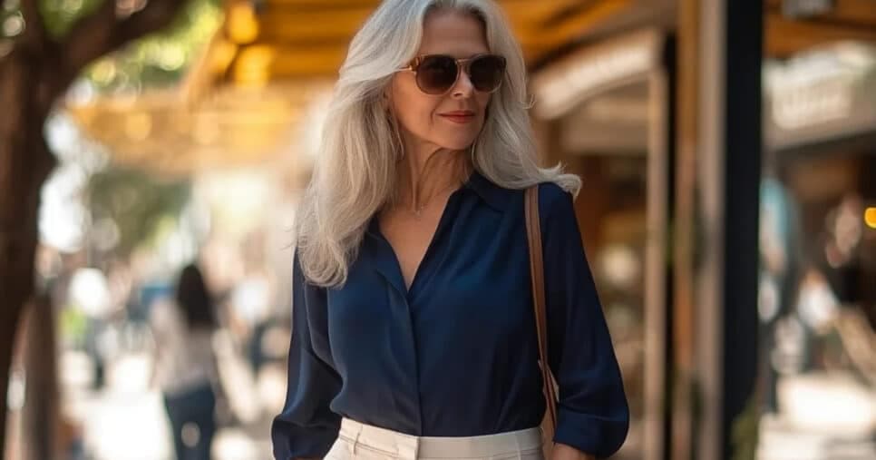 Mulheres acima dos 40 estão amando usar essas 4 cores de roupas para rejuvenescer