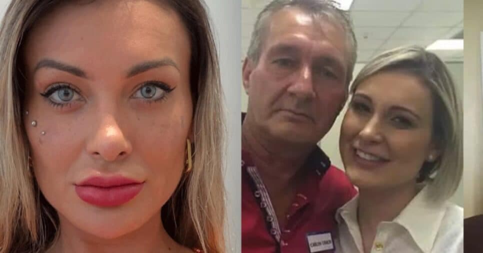 Pai de Andressa Urach surge sem camisa com outro homem em banheiro de motel e se assume
