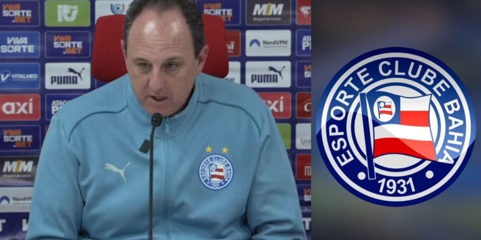 SAF comunica Rogério Ceni sobre saída de atacante do Bahia