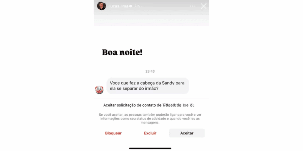 Postagem de Lucas Lima (Foto: Reprodução / Instagram)