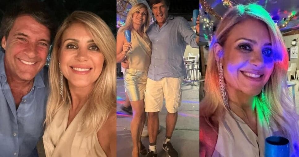 Flávia Freire ao lado do marido (Foto Reprodução/Montagem/Lennita/Tv Foco/Instagram@Flávia Freire Oficial)