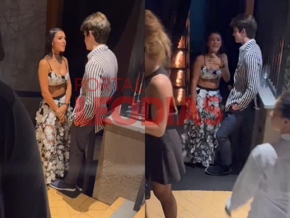 Duda Guerra ao lado de Rodrigo Silva, filho de Faustão (Foto: Reprodução/ Internet)